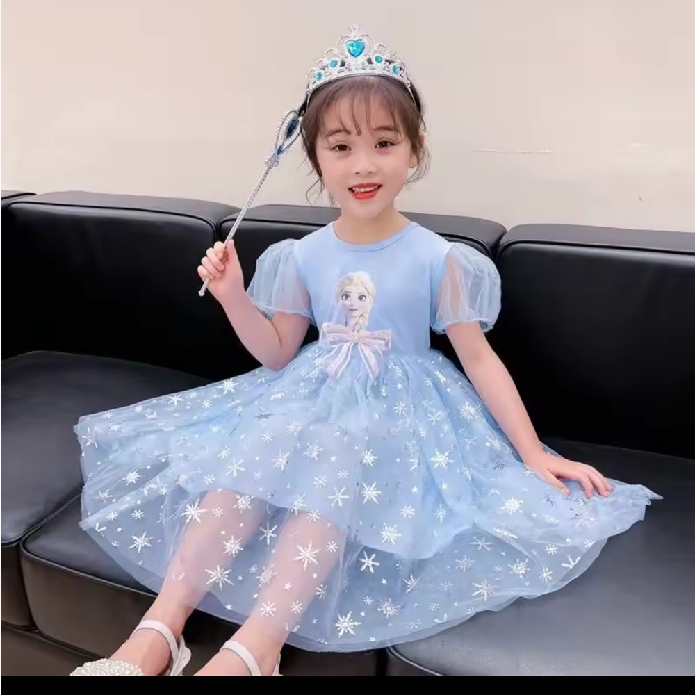 ❄️Disney Frozen Elsa Snow Princess Dress❄️ - Picture 2 of 6
